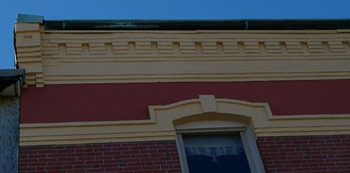 This image shows the details of the cornice; City of Saint John