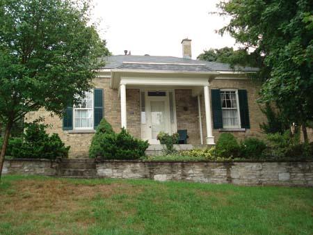 Of note is the portico with Doric columns.; Martina Braunstein, 2007.