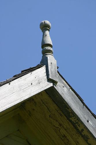 Detail of Riverland School, Lac du Bonnet area, 2009; Historic Resources Branch, Manitoba Culture, Heritage and Tourism, 2009