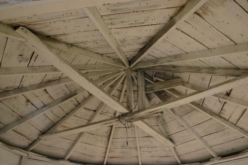 Detail of the Strathclair Agricultural Society Bandstand, Strathclair, 2009; Historic Resources Branch, Manitoba Culture, Heritage and Tourism, 2009