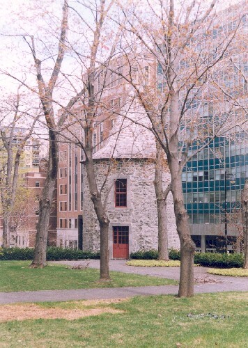 General view, showing the multi-paned doors and windows.; Parks Canada Agency / Agence Parcs Canada.
