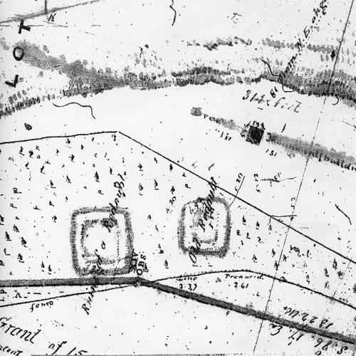 Map of Fort Drummond showing its location and park-like setting and proximity to Brock’s Monument within Queenston Heights National Historic Site of Canada, 1854.; Library and Archives Canada/Bibliothèque et Archives Canada, H3/450, NMC 11434, 1854.