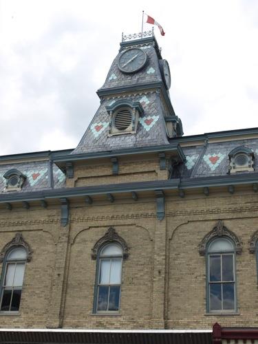Featured is the slate tiled Clock Tower.; Kayla Jonas, 2008.