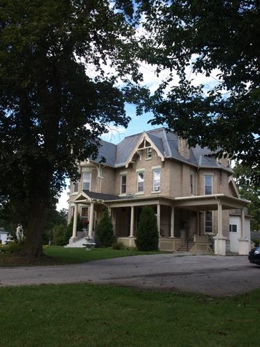 Of note is the large veranda and decorative wood work in the gable.; Kayla Jonas, 2008.