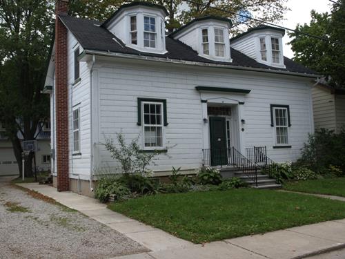 Of note are the three bevelled Scottish dormers.; Kayla Jonas, 2008.