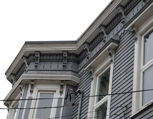 This image shows the highly ornemented cornice; City of Saint John