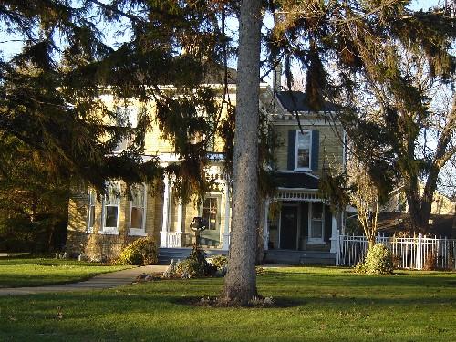 Of note are the twin porches.; Kayla Jonas, 2008.