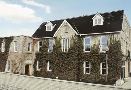 Of note are the central gable and dormer windows.; Gord Strathdee, 2007.
