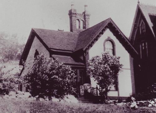 This image shows a contextual view before early renovations; Private Collection - Used with permission