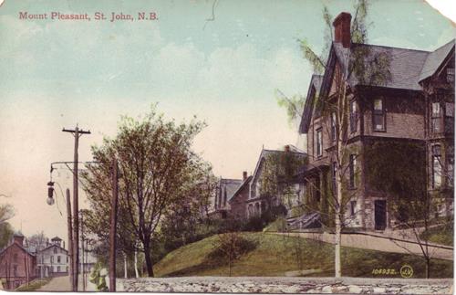 Early view of Mount Pleasant with the residence in the foreground; Private collection - used with permission