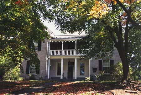 Of note is the double front veranda.; Gord Strathdee, 2007.