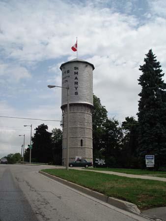 Of note are the Tower's cylindrical shape and peaked roof.; Gordon Strathdee, 2007.