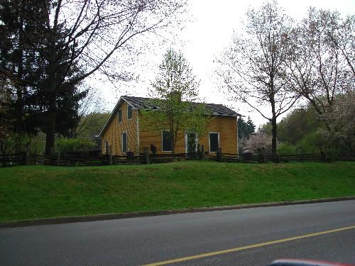 Featured is the Bradley House hip roof extension on the south elevation.; Paul Dubniak, 2008.
