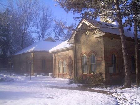 Of note is the gothic style gable with window.; Paul Dubniak, 2008.