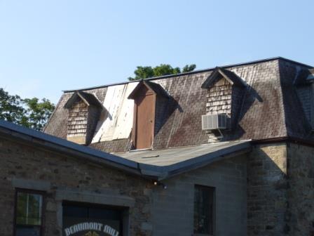 Of note is the mansard roof with dormers.; Kirsten Pries, 2008.