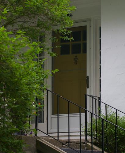 This image shows the detail of the entrance of the residence; City of Saint John, 2008