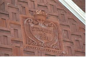 Featured is the Urn with inscription, “St. David's A.D. 1891”; Town of Milton, ND.