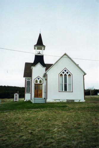 Front view, Jubilee United Church, Port Hood Island, Nova Scotia; Courtesy of Shirley Smith, 2004