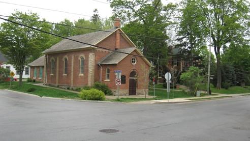 Of note is the gable roof typical of many buildings in the area.; Paul Dubniak, 2008.