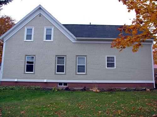 Rear perspective, Captain Angus MacDougall House, Havre Boucher.; Heritage Division, N.S. Dept. of Tourism, Culture and Heritage, 2009.