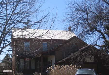View of the north façade of the Ament-Burell House, 2007.; Lindsay Benjamin, 2007.