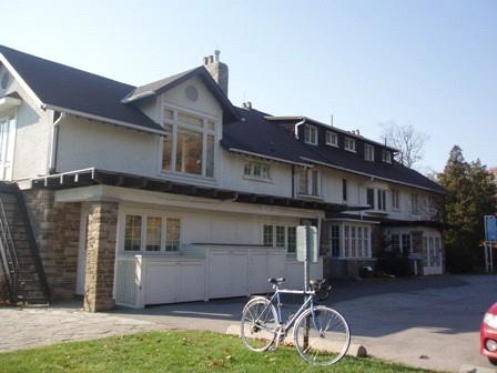 Of note is the stone and stucco exterior.; Martha Fallis, 2008.