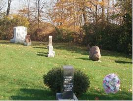 Of note are the individual grave markers.; Martha Fallis, 2008.