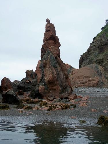 View of a seastack or "friar" in Friar’s Cove, Harbour Breton, NL. Photo taken 2009. ; Doug Wells 2010