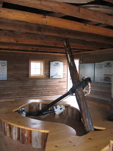 Showing interior with anchor and display panels; Province of PEI, Charlotte Stewart, 2008