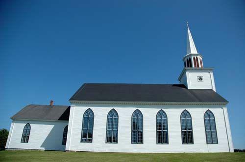 West Elevation, St. Peter's Roman Catholic Church, Tracadie, Nova Scotia, 2009.; Heritage Division, N.S. Dept. of Tourism, Culture and Heritage, 2009.