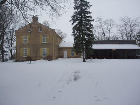Of note is the brick chimney.; Martha Fallis, 2008.