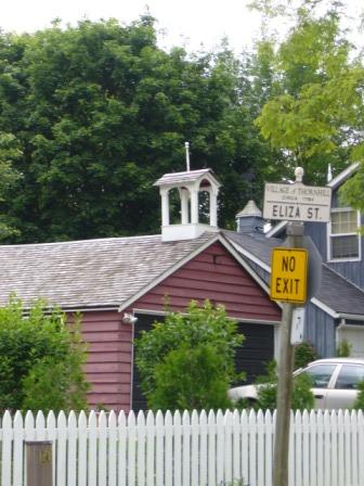 Of note is the garage cupola.; Kirsten Pries, 2008.
