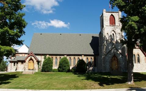 Principal elevation of the church.; Heritage Newmarket, 2008