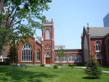Of note is Cronyn Hall, featuring a small tower.; Martina Braunstein, 2007.
