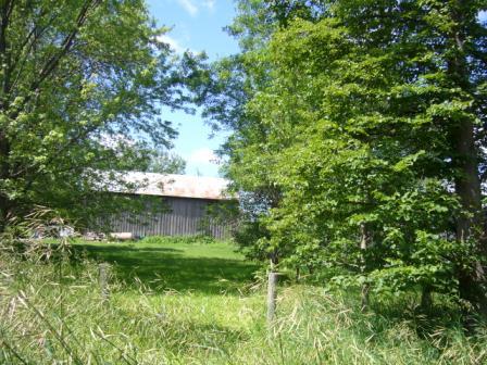 Featured is one of the outbuildings.; Kirsten Pries, 2008.