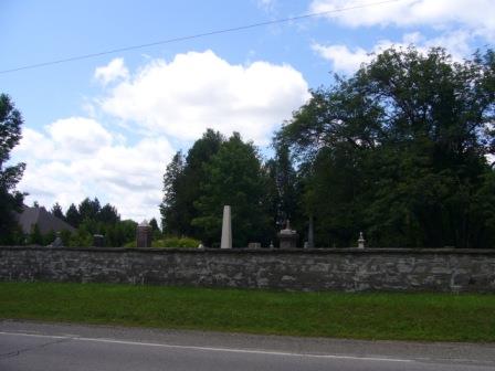 Of note are the tombstones of some of Caledon's early Scottish settlers.; Kirsten Pries, 2008.