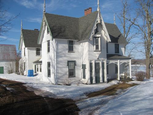 This image shows an overall view of the building; Village of Gagetown