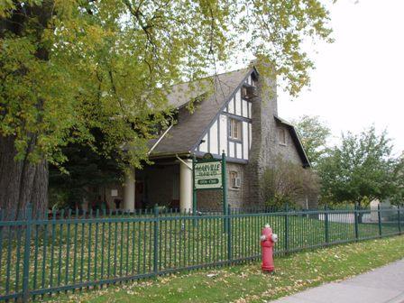 Of note is the large overhanging roof.; Paul Dubniak, 2009.