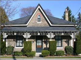 Of note is the gable with a small Gothic double-hung window.; City of Brantford, 2009