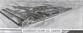 Image showing the entire layout of all the buildings associated with the company from 1943.; City of Brantford, 1943