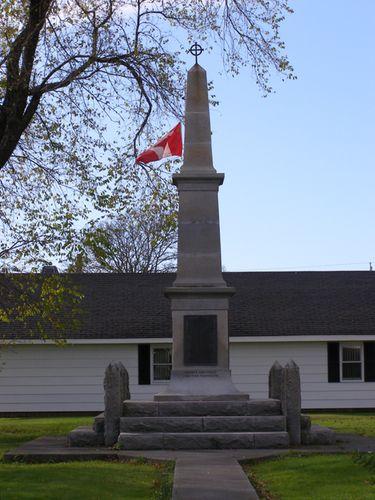The Lockeport Cenotaph from Hall Street, Town of Lockeport, NS.; NS Dept. of Tourism, Culture & Heritage, 2009