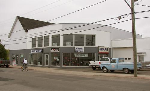 The modern extension on the north side; Bernard LeBlanc