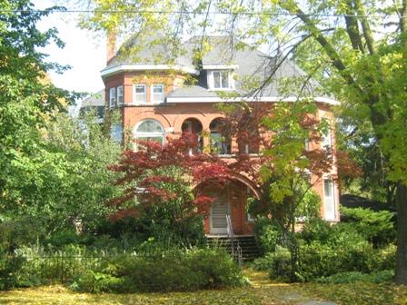 Of note is the three storey tower with conical roof.; Martha Fallis, 2008.