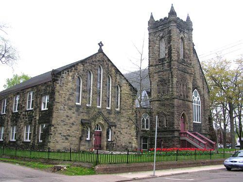 St. John's Anglican Church, apse detail, 2004; Heritage Division, N.S. Dept. of Tourism, Culture and Heritage, 2004