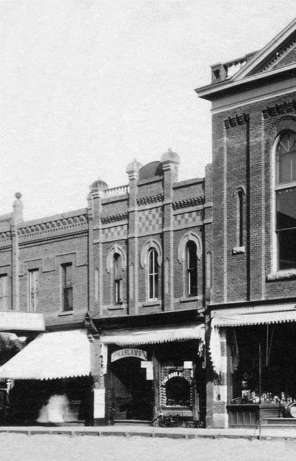Archival view showing the C.V.M. Café in its original appearance, Carberry, ca. 1900; Carberry Plains Archives, ca. 1900