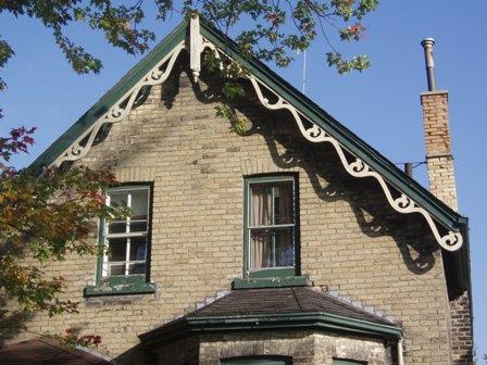 Of note is the decorative bargeboard and finial.; Paul Dubniak, 2008.