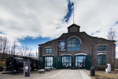 General view of the Old Chicoutimi Pulp Mill showing Mill 4 dating from 1921; La Pulperie de Chicoutimi - Musée régional | La Pulperie de Chicoutimi - Regional Museum, 2015.