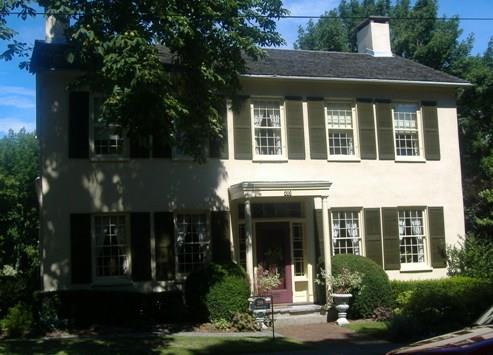 Of note are the twelve-over-twelve sash windows.; Callie Hemsworth, 2008