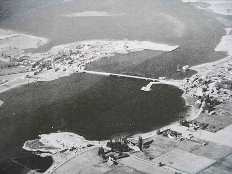 View of the Rexton Bridge in 1945; Village of Rexton