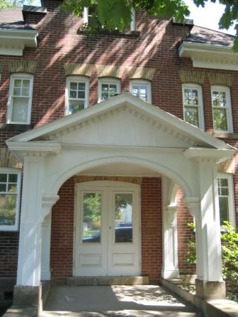 Former Memorial Hall section of the current Museum, situated at the west end of the building; Sarah Middleton, Brock University, 2008